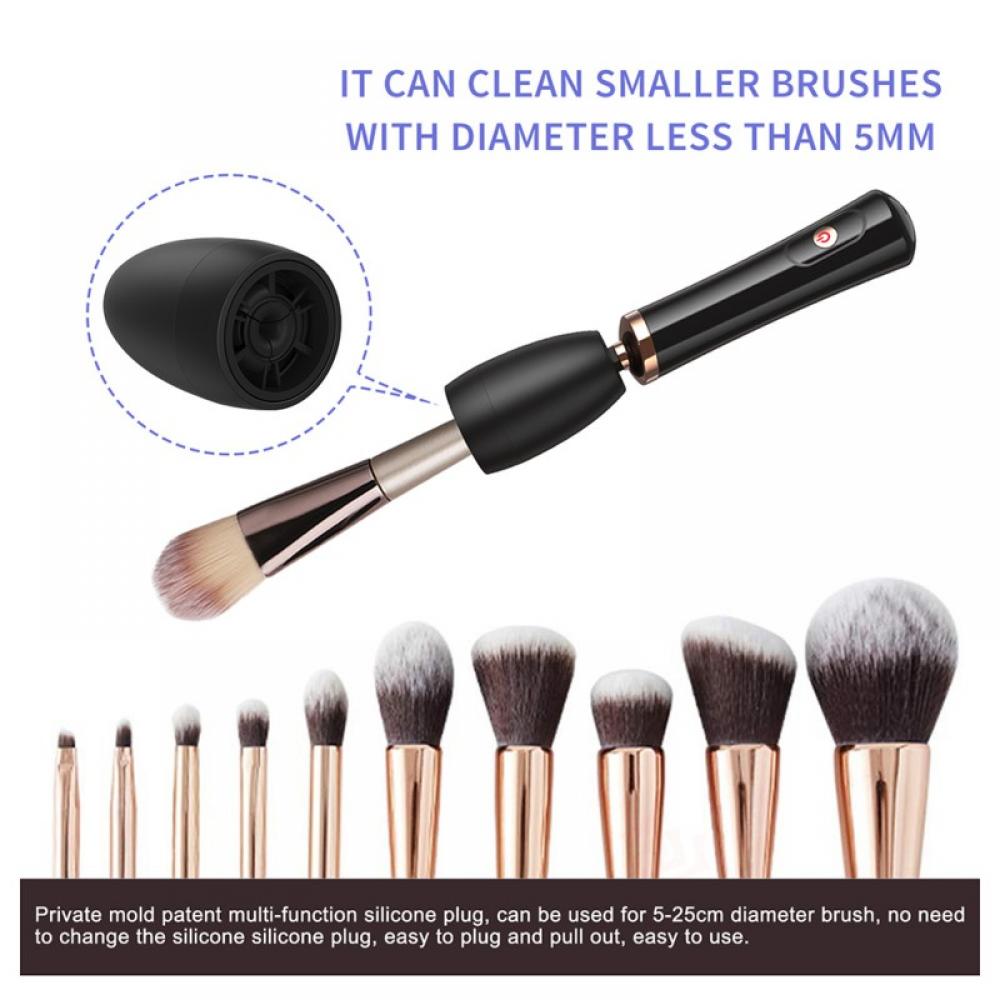Pretty Comy Premium Electric Makeup Brush Cleaner And Dryer Machine, Type C  Charged Multi-Function Silicone Plug Super-Fast Electric Brush White 